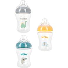 Nuby Baby Bottle Accessories Nuby 9 oz. Bottle Pack of 3 in Assorted ASSORTED One Size