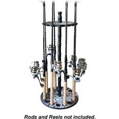 Rush Creek Creations 16-Rod Round Rack - Green/Yellow