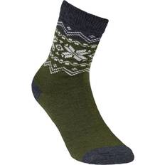 Gridarmor Undertøy Gridarmor Heritage Merino Socks, Green/Grey/White, 44-47