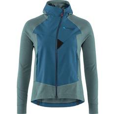 Blå - Dame - Hettegensere Klättermusen Women's Hugin Zip Hoodie, Frost Green/Monkshood Blue