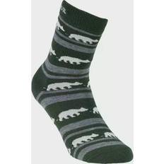 Gridarmor Undertøy Gridarmor StripedBear Merino Socks 44-47 Green/Grey/White Herre