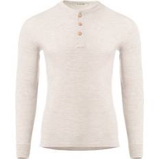 Beige - Herre Superundertøy Aclima WarmWool Granddad-shirt herre, beige