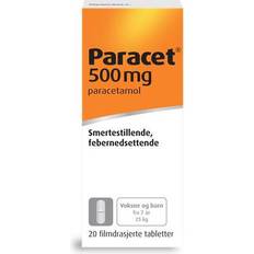Smerte & Feber Reseptfrie legemidler Paracet Filmdrasjerte 500 Tablett