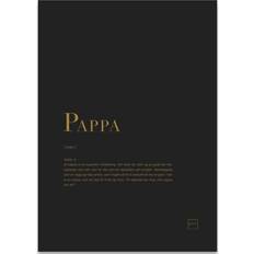 Svarte Postere pappa 30x40 Poster