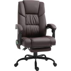 Adjustable Seat - Armrests Furniture Vinsetto High Back Massage Desk Office Chair 47.2"