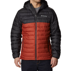 Columbia Men’s Powder Lite Hooded Insulated Jacket - Warp Red/Shark