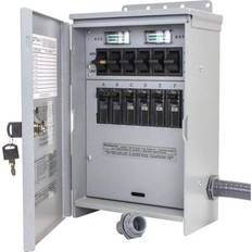 Power Consumption Meters Reliance Controls 7,500-Watt 30 Amp 6-Circuit Outdoor Transfer Switch