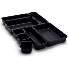 Interior Details Masirs Interlocking Drawer Organizer Bins Durable Plastic Storage Box