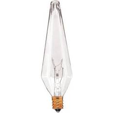 Dimmable Incandescent Lamps Bulbrite Total 20 light 480140 decorative 40w prism clear e12 120v