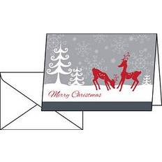 Glückwunschkarten & Einladungskarten Sigel 25 Weihnachtskarten Red A6