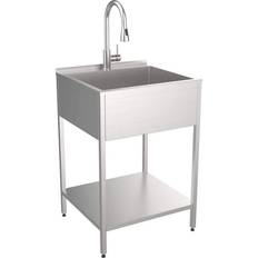 VEVOR Stainless Steel Prep & Utility Sink, 1 Compartment Free