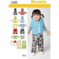 Simplicity sewing pattern 1566 baby xxs-xs-s-m-l