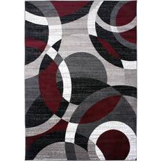 World Rug Gallery Stripe Textline 18x47 Gray Anti-Fatigue Standing Mat