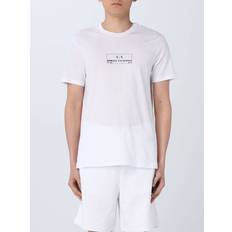 Armani Exchange White T-shirts Armani Exchange Mens T-Shirt White Cotton