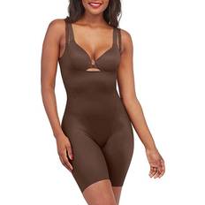 SPANX OnCore Open-bust Mid-thigh Bodysuit Very Black