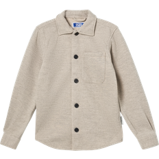 Skjorter Jack & Jones Overtreksskjorte jorZac Melange Overshirt LS Jnr Beige