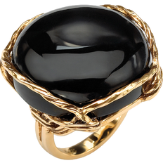 Black Rings PalmBeach Pillow Ring - Gold/Onyx