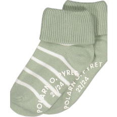 Polarn O. Pyret Socks With Non-Slip Nubs 2-pack - Light Green