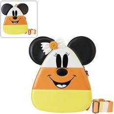 Loungefly Disney Halloween Mickey and Minnie Mouse Reversible Crossbody Purse black