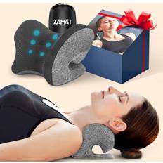 CONQUECO Shiatsu Neck Massager, Neck and Shoulder Massage with Heat - Electric  Rechargeable Cordless Cushion Pillow Deep Tissue 3D Kneading Beads for Pain  Relief Cervical Relax, Gift, Home, Office 