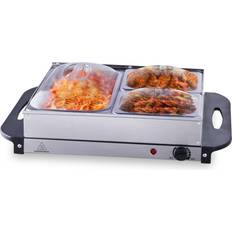 Plate Heaters VEVOR Electric Buffet Food Warmer, 14 Steel Chafing Dish Set