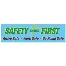 Blue Price Guns Accuform Reinforced "Safety Comes Work Go