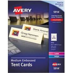 Avery Schreibtischaufbewahrung & Briefkörbe Avery Embossed Tent Cards, 2