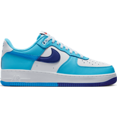 Blue - Men Sneakers Nike Air Force 1 '07 LV8 M - White/Deep Royal Blue/Baltic Blue/Light Photo Blue
