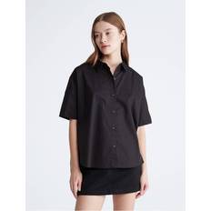 Calvin Klein Women's Camp Button-Down Shirt Black