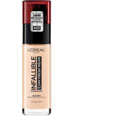 L'Oreal Paris Infallible Fresh Wear 24 Hr Liquid Foundation Makeup, 488  Caramel, 1 fl oz