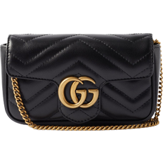 Gucci Crossbody Bags Gucci GG Marmont Super Mini Bag - Black