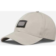 Dolce & Gabbana Unisex Caps Dolce & Gabbana Cotton gabardine baseball cap light_kaki_1