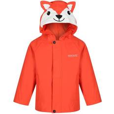 Regatta Kid's Animal Print Waterproof Jacket - Magma Fox