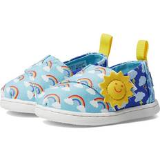 Blue Espadrilles Children's Shoes Toms Girls Alpargata Loafer Flat, Blue Glow-in-Dark Sunny Weather, Toddler
