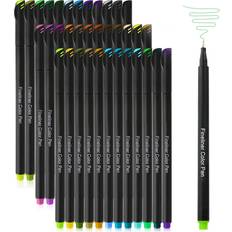 Retro Journal Planner Pens Colorful 0.5Mm Markers Fine Tip Drawing