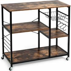 Costway Kitchen Baker's Rack Trolley Table 16x35.5"