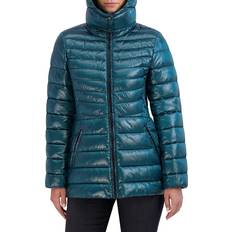Clothing Cole Haan Women's Signature Hooded Puffer Jacket Emerald