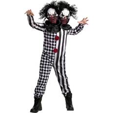 Kid's two-headed clown costume