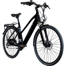 Damen E-Bikes Zündapp Trekking Z810 700c 28 inch - Black/Gray Damcykel