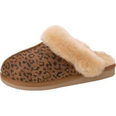 Shepherd Pantoffel mit kuschligem Fellfutter Braun