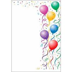 Gästebücher Luma Motivpapier bunte Luftballon Motiv DIN A4 100 g/qm 50 Blatt