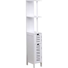 Book Shelves Evideco MIAMI 7.2 H Free Standing Linen Cabinet Slim Book Shelf