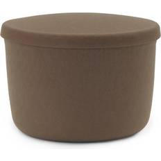 Braun Sitzpuffs Normann Copenhagen Hide Sitzpuff