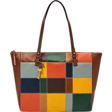Fossil Rachel Tote - Brown Patchwork