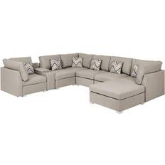 Furniture Lilola Home Amira Collection Sofa 122.8" 6 Seater