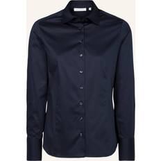 Blau - Damen Hemden Eterna Satin Shirt