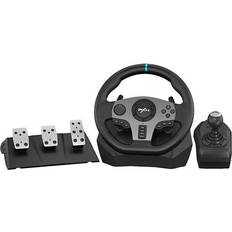 PlayStation 4 Ratt - og pedalsett PXN V9 Set with steering wheel, pedals and gearshift lever