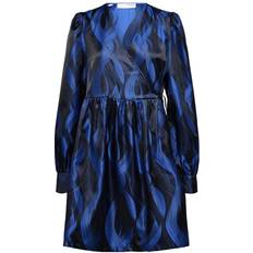 Selected Joella Wrap Dress - Princess Blue