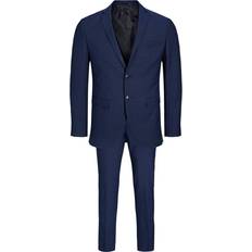 Solaris Super Slim Fit Suit - Blue/Medieval Blue