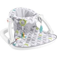 Fisher price sit me up Fisher-Price Portable Baby Chair Sit-Me-Up Floor Seat, Starlight Bursts Grey Grey